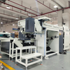 Fully automatic stretch film rewinding and slitting machine