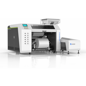 Stretch film rewinding machine