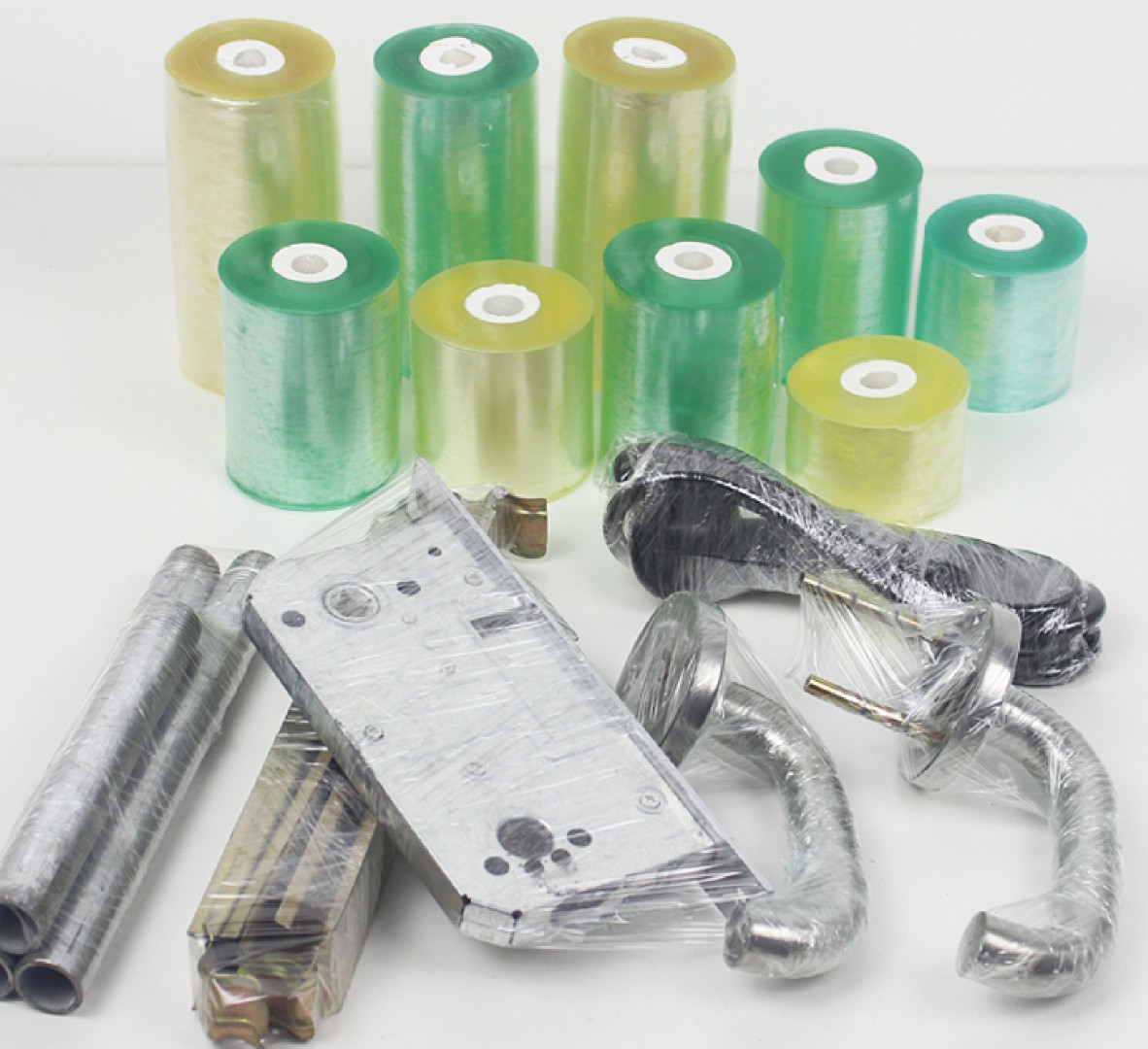 Cling film rewinding and slitting machine.JPG